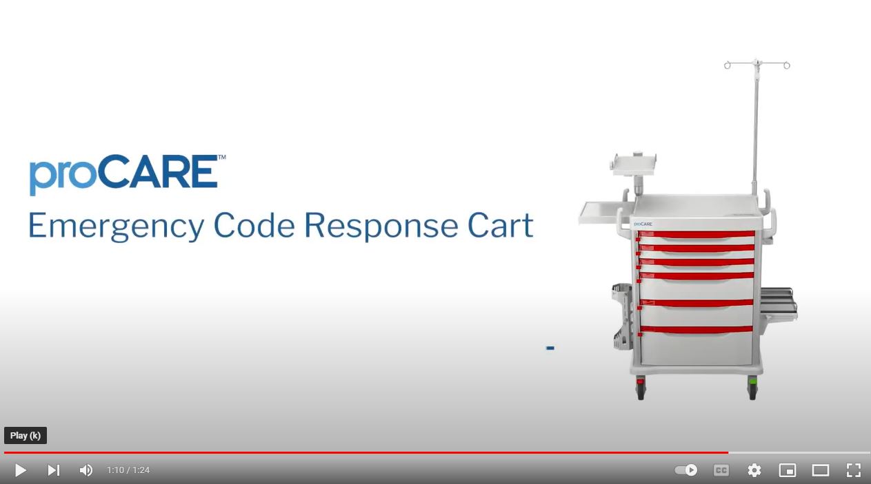 proCARE emergency code response cart image