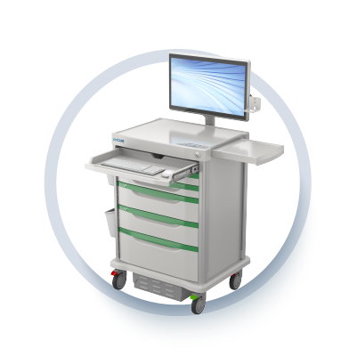 Carrito de procedimientos inteligente proCARE® Agregar a los accesos directos predeterminados Mostrar el panel de la barra lateral Pestañas principales