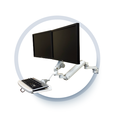 ICW Ultra 182 True Heavy Duty Sit-Stand Workstation that Stows Compactly