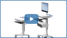 Non-Powered Workstation on Wheels