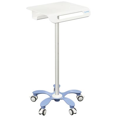 workFLO® Fixed Height Workstation on Wheels right