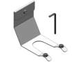 Barcode scanner bracket for aluminum keyboard tray