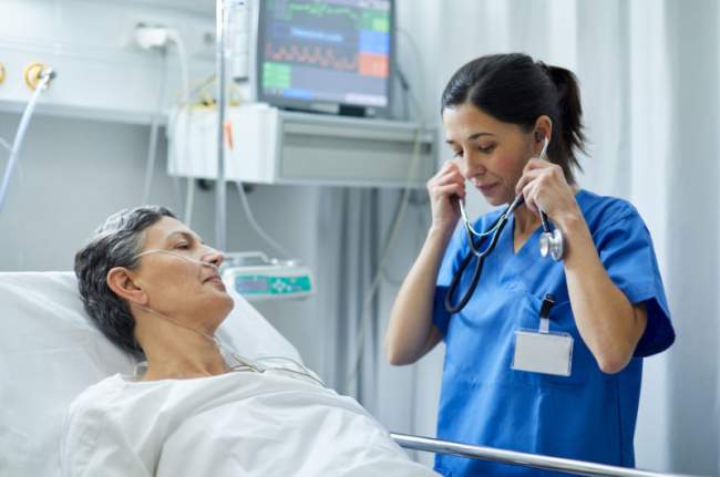 ICU 的护士和病人