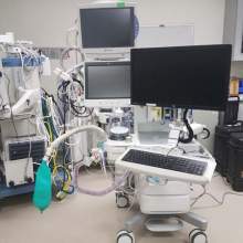 180 Wall Workstation Mounted to Cart