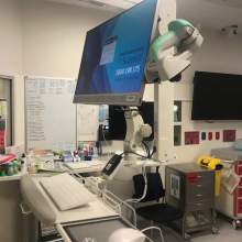 Elite 6220 Ceiling Workstation with 182 Pole Monitor Mount