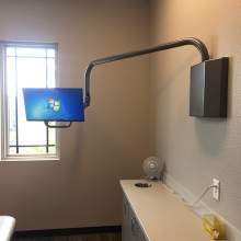 Overhead Arm Wall Plate Monitor Mount