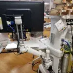 180 Pole Workstation Mounted to Cart