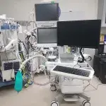 180 Wall Workstation Mounted to Cart
