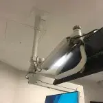 Elite 6220 Ceiling Workstation with 182 Pole Monitor Mount