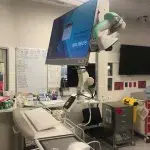 Elite 6220 Ceiling Workstation with 182 Pole Monitor Mount