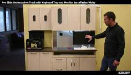 Embedded thumbnail for Pro Slide Undercabinet Track with Keyboard Tray and Monitor Installation Instruction Video