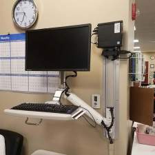Ultra 182 Wall Workstation with Ergovision 710 Monitor Slider
