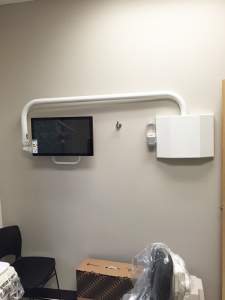 Overhead Arm Wall Plate Monitor Mount