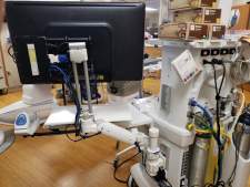 180 Pole Workstation Mounted to Cart