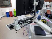 180 Wall Workstation Mounted to Cart