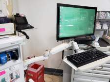 180 Wall Workstation Mounted to Cart