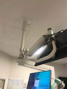 Elite 6220 Ceiling Workstation with 182 Pole Monitor Mount