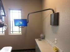 Overhead Arm Wall Plate Monitor Mount