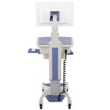 AccessPoint™ Single Monitor Workstation on Wheels Back